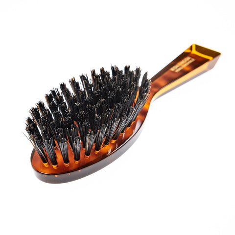 KOH-I-NOOR Tortoishell Hair Brush with Boar Bristles. Oval Medium