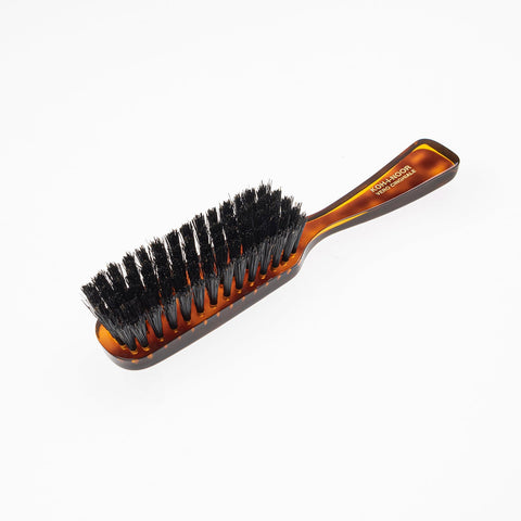 KOH-I-NOOR Tortoishell Beard Hair Brush with Boar Bristles. Oval Medium