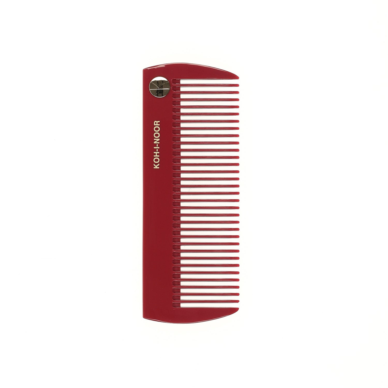 KOH-I-NOOR Pastel Wide Teeth Comb RED