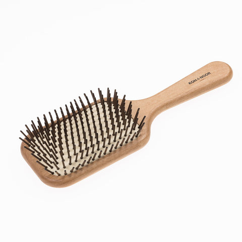 KOH-I-NOOR Legno Pneumatic Hair Brush with Wood Pins Rectangular Large