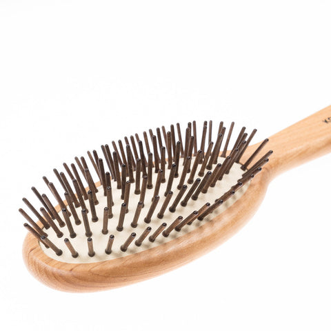 KOH-I-NOOR Legno Pneumatic Hair Brush with Wood Pins Oval Large