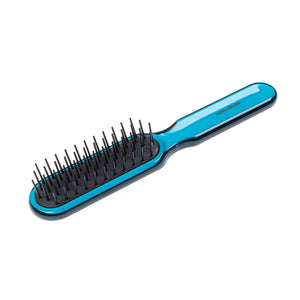 KOH-I-NOOR All Season Hair Brush with Plastic Pins, Hairdryer Resistant. Rectangular Medium BLUE