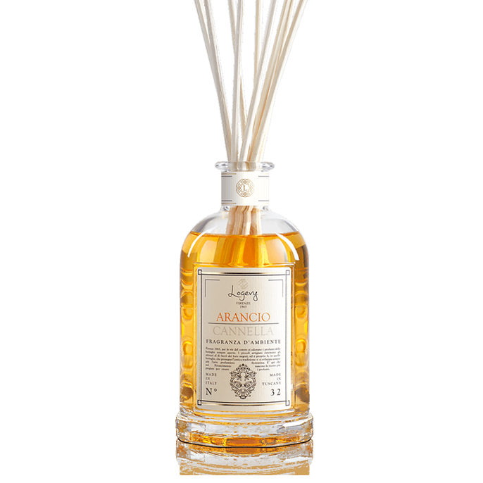 LOGEVY Room Diffuser ARANCIO CANNELLA - Cinnamon Orange MEDIUM (250ml)