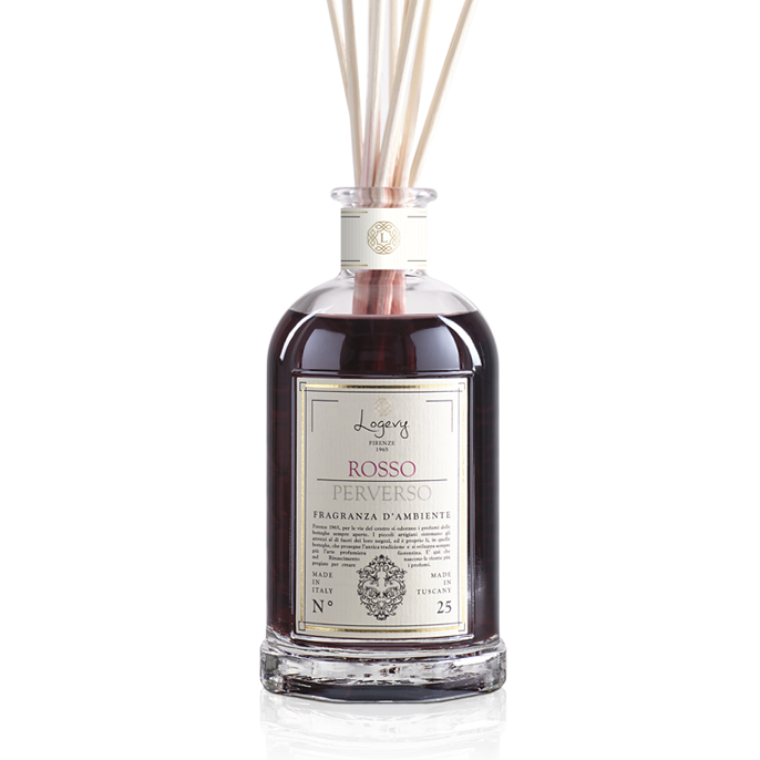 LOGEVY Room Diffuser ROSSO PERVERSO  - Perverse Red  LARGE (500ml)