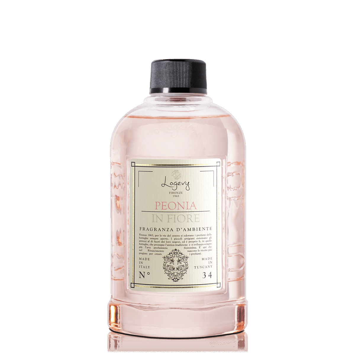 LOGEVY Room Diffuser Refill Bottle PEONIA IN FIORE - Peony in Bloom (500ml)