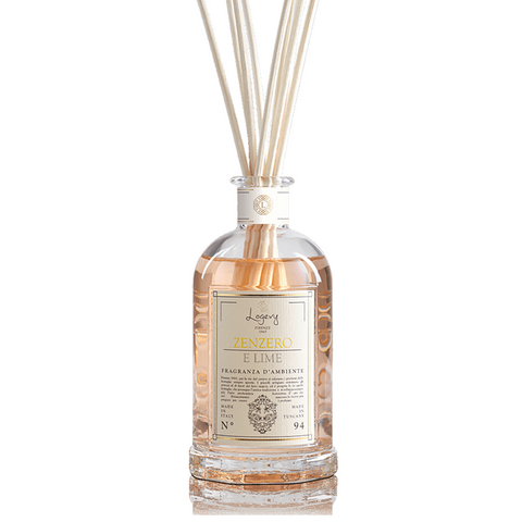 LOGEVY Room Diffuser ZENZERO E LIME - Ginger and Lime MEDIUM (250ml)