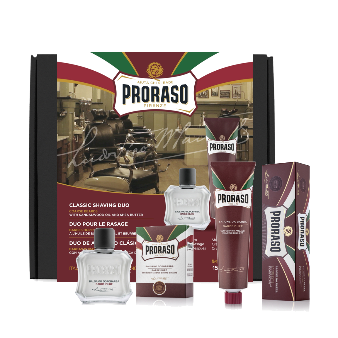 PRORASO Classic Shaving Duo NOURISHING - After Shave Balm + Shaving Cream Tube