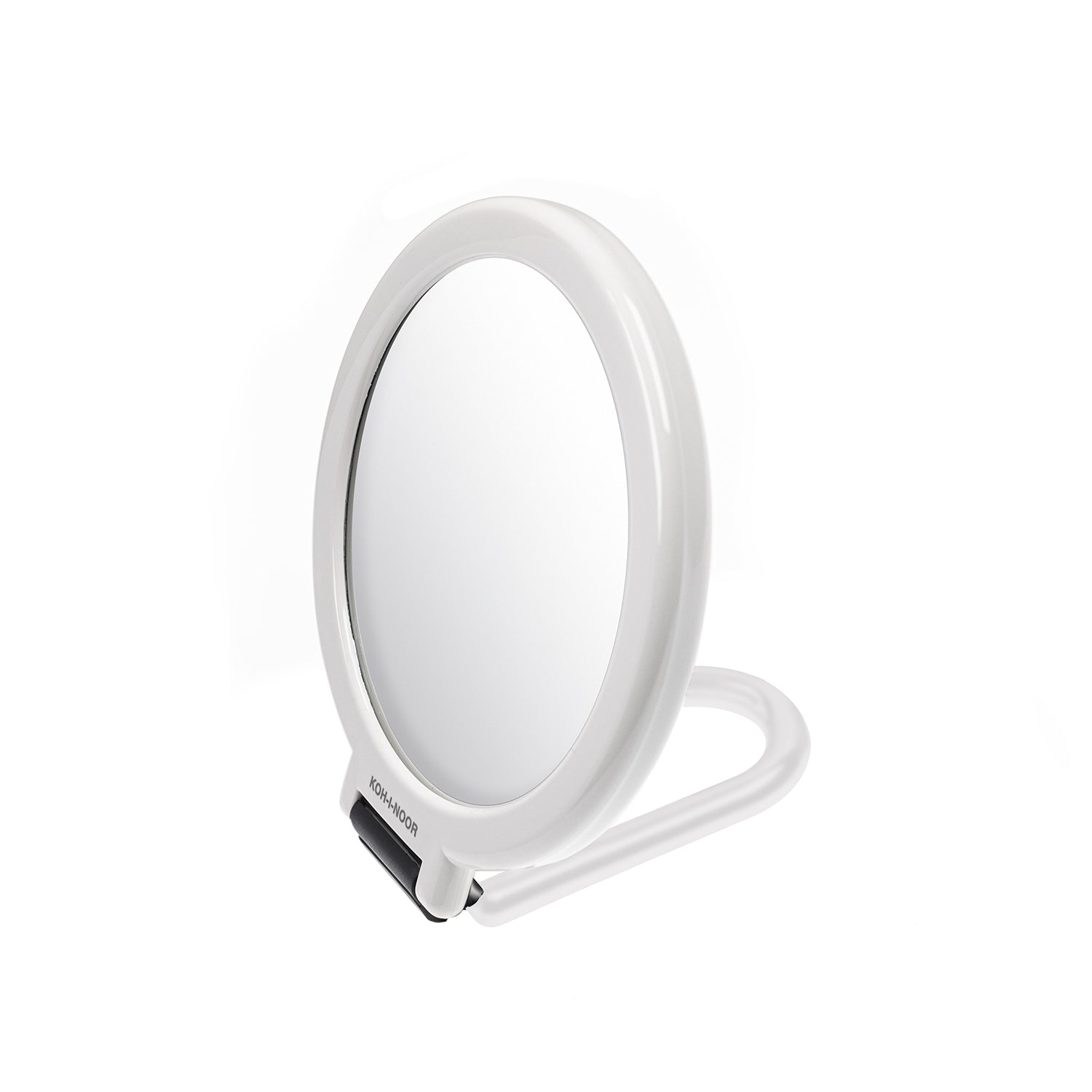 KOH-I-NOOR Double-Sided Mirror with Folding Handle x3 Magnification WHITE